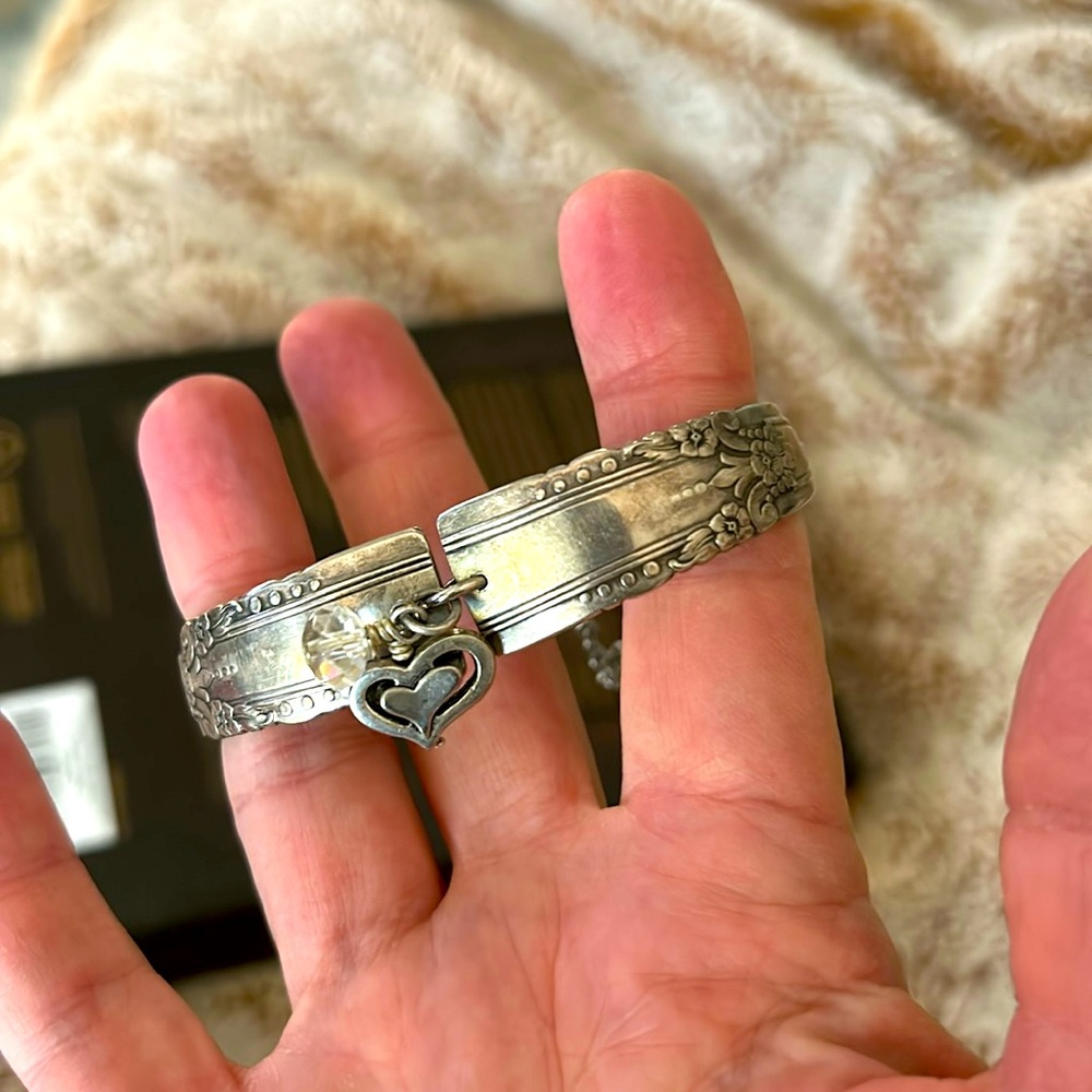 Silverware bracelet.